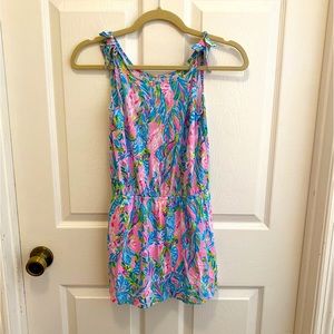 Lilly Pulitzer Girls Sundari Romper size L (8-10)